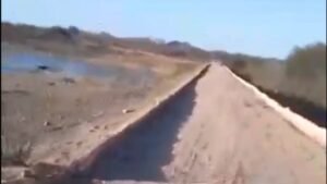 Riachuelo: obras da parede do Açude no assentamento Patativa do Assaré, no Sítio Ubatuba, seguem paradas