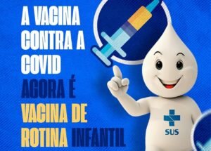 Ministério da Saúde inclui a vacina da Covid na rotina de vacinação infantil