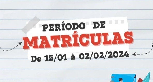 Senador Elói de Souza abre o período de matrículas para as creches e escolas municipais