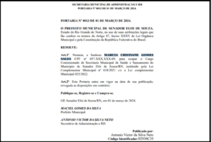 A ascensão da sogra do Prefeito ao cargo de Secretária de Saúde em Elói de Souza