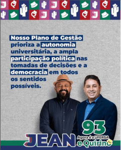Jean Berg, candidato a reitor da UFERSA, fala de suas propostas para a Universidade