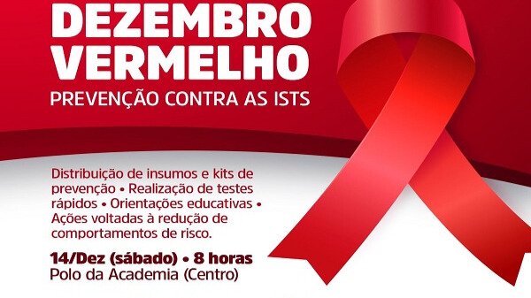 Secretaria de Saúde promove Dia D do Dezembro Vermelho com ações de prevenção contra ISTs