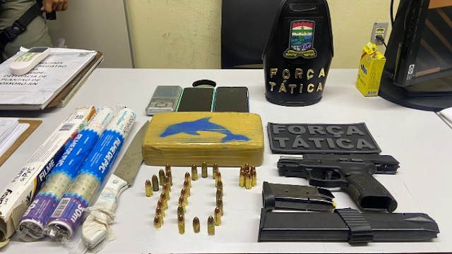 Polícia Militar de Assú realiza abordagem a casal, e apreende armamento e drogas