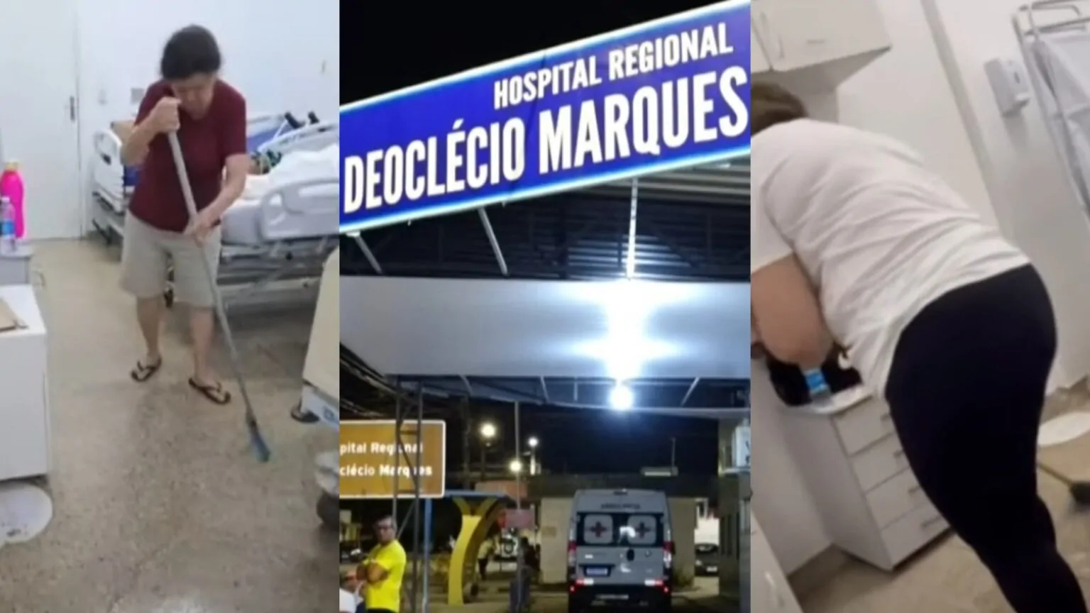 Acompanhantes assumem limpeza em hospital de Parnamirim durante paralisação de terceirizados