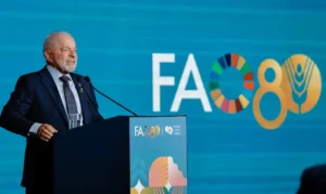 Fome é irmã da guerra, diz Lula no Fórum Mundial da Alimentação