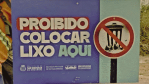 São Gonçalo do Amarante instala 300 placas para combater descarte irregular de lixo