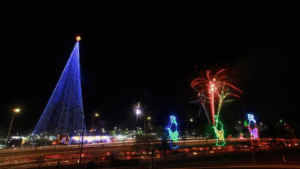 Natal se ilumina: Árvore de Mirassol e Polo Natalino de Ponta Negra inauguram programação festiva de 2025