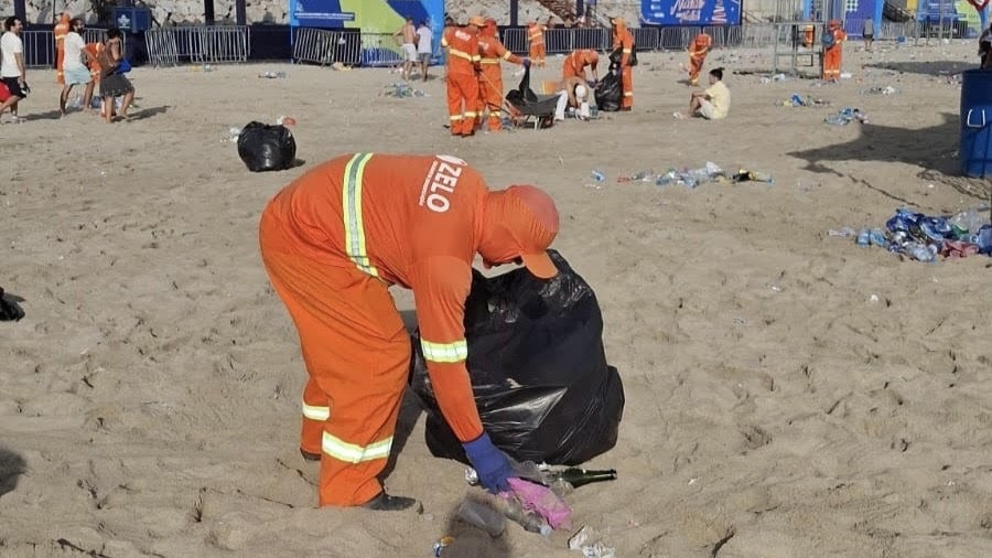 Fim de ano em Natal: 260 toneladas de lixo recolhido em Ponta Negra