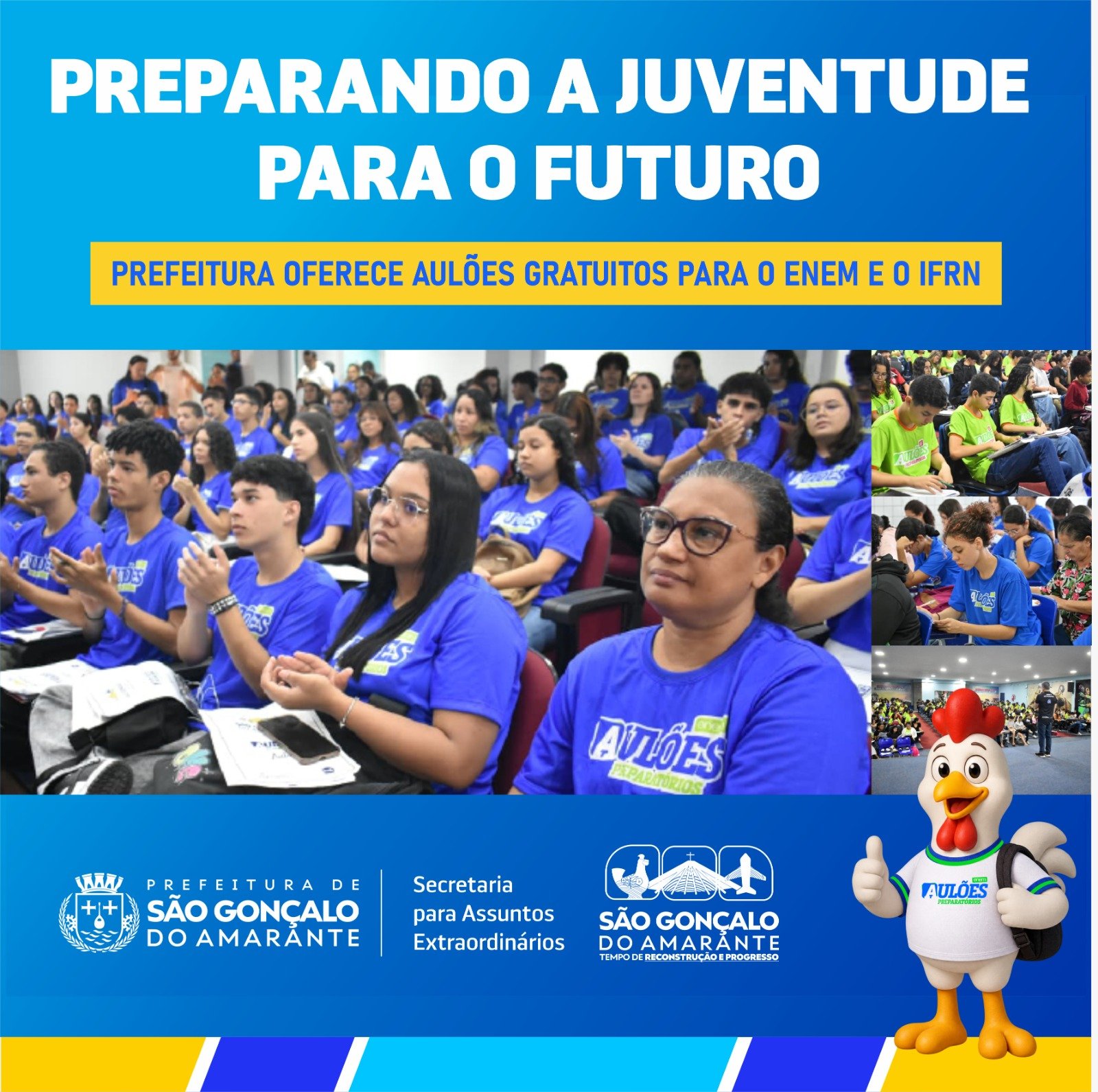 Publicidade — São Gonçalo do Amarante: aulões gratuitos para o ENEM e o IFRN